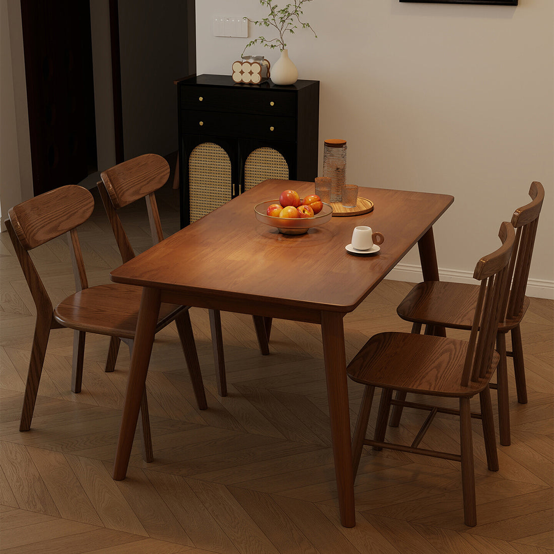 ダイニングテーブル 食卓テーブル シンプル テープル 木製テーブル 広々とした天板 チェア メラミン化粧板 無臭 ナチュラル CZ-T051