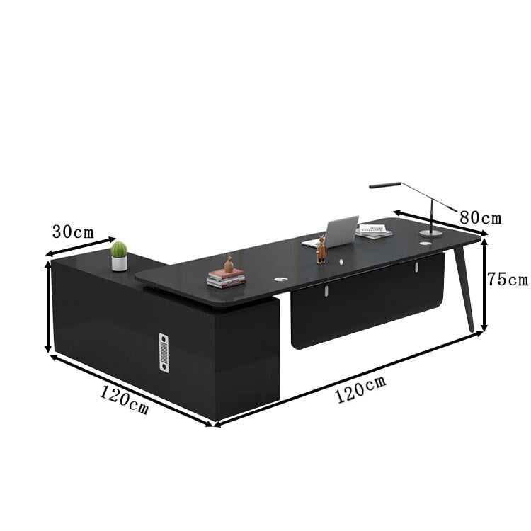 高品質 配線穴付き 角丸デザイン 炭素鋼製フレーム エグゼクティブデスク 社長机 社長室 オフィスデスク 作業机 カスタマイズ可能 LBZ-T028 tomokagu