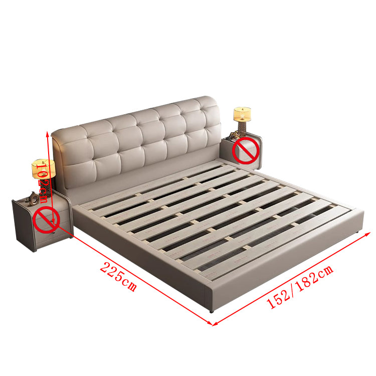 収納力抜群 ナッパレザー 跳ね上げ式 すのこ 木製フレーム ベッド 収納ベッド ベッドフレーム ダブルベッド 高級感 ホワイト グレー カスタマイズ可能 BED-T051 TOMOKAGU