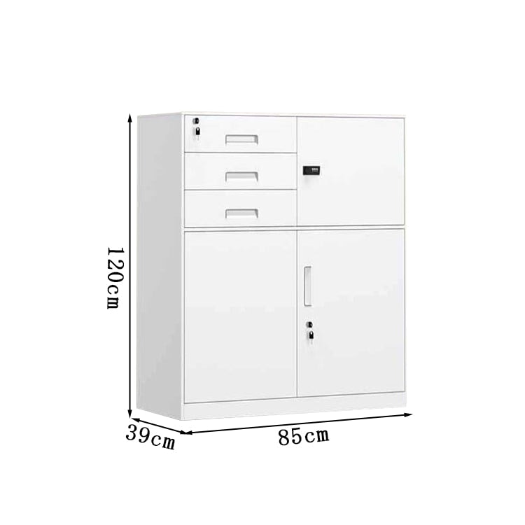 頑丈 シリンダー錠 ダイヤル錠 高耐荷重 ファイリングキャビネット スチール書庫 シンプル カスタマイズ可能 CWG-T068 TOMOKAGU