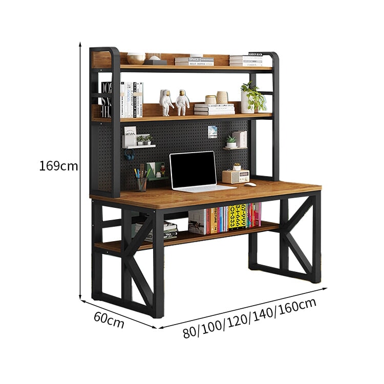 パイン材 ステンレス鋼 収納棚 転び止め 有孔ボード 広さ デスク パソコンデスク 作業デスク R仕上げ K字型 安定性 シンプル 簡素 BGZ-K-155  kaguyasu