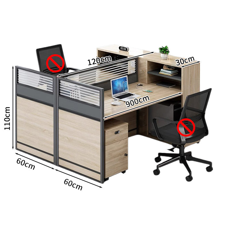 オフィスデスク ワークデスク パソコンデスク  デスク サイドキャビネット ダイヤル錠 オープン収納 機能性 エコ素材 メラミン化粧板 高品質 カスタマイズ可能 BGZ-S026 KAGUSHOP