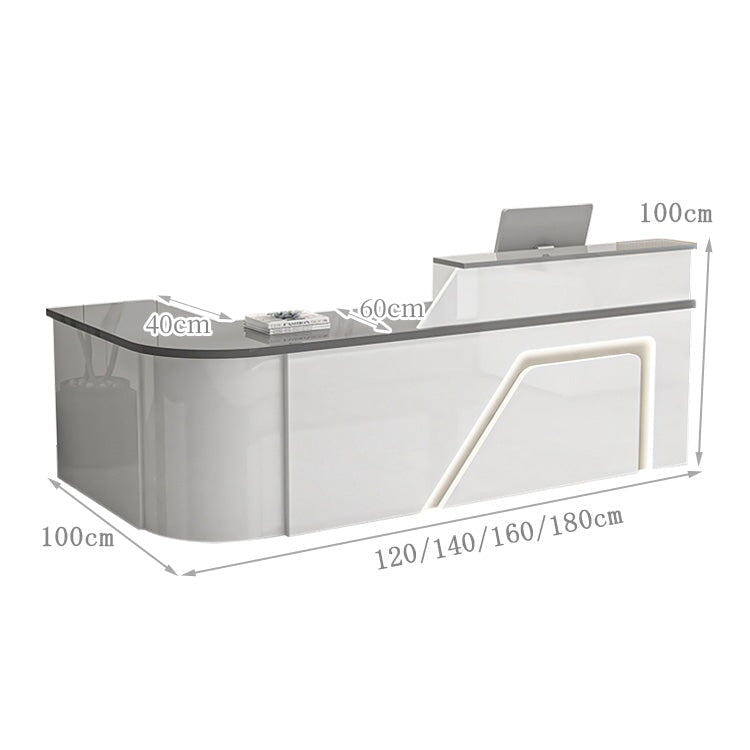 エコ板材 安全無臭 鏡面仕上げ 上部天板 分類収納 受付カウンター レジ台 カウンター おしゃれ 上質 すっきり ホワイト カスタマイズ可能 JDT-K093