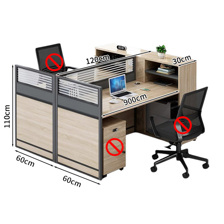 オフィスデスク ワークデスク パソコンデスク  デスク サイドキャビネット ダイヤル錠 オープン収納 機能性 エコ素材 メラミン化粧板 高品質 カスタマイズ可能 BGZ-S026 KAGUSHOP