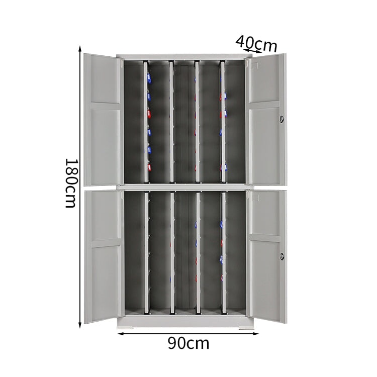 キャビネット キーボックス 収納 大容量 多段式 冷間加工 スライドレール キーフック 可動棚板 錠付き パスワードタイプ 指紋認証タイプ 実用 安全性 洗練 CWG-K063 tomokagu