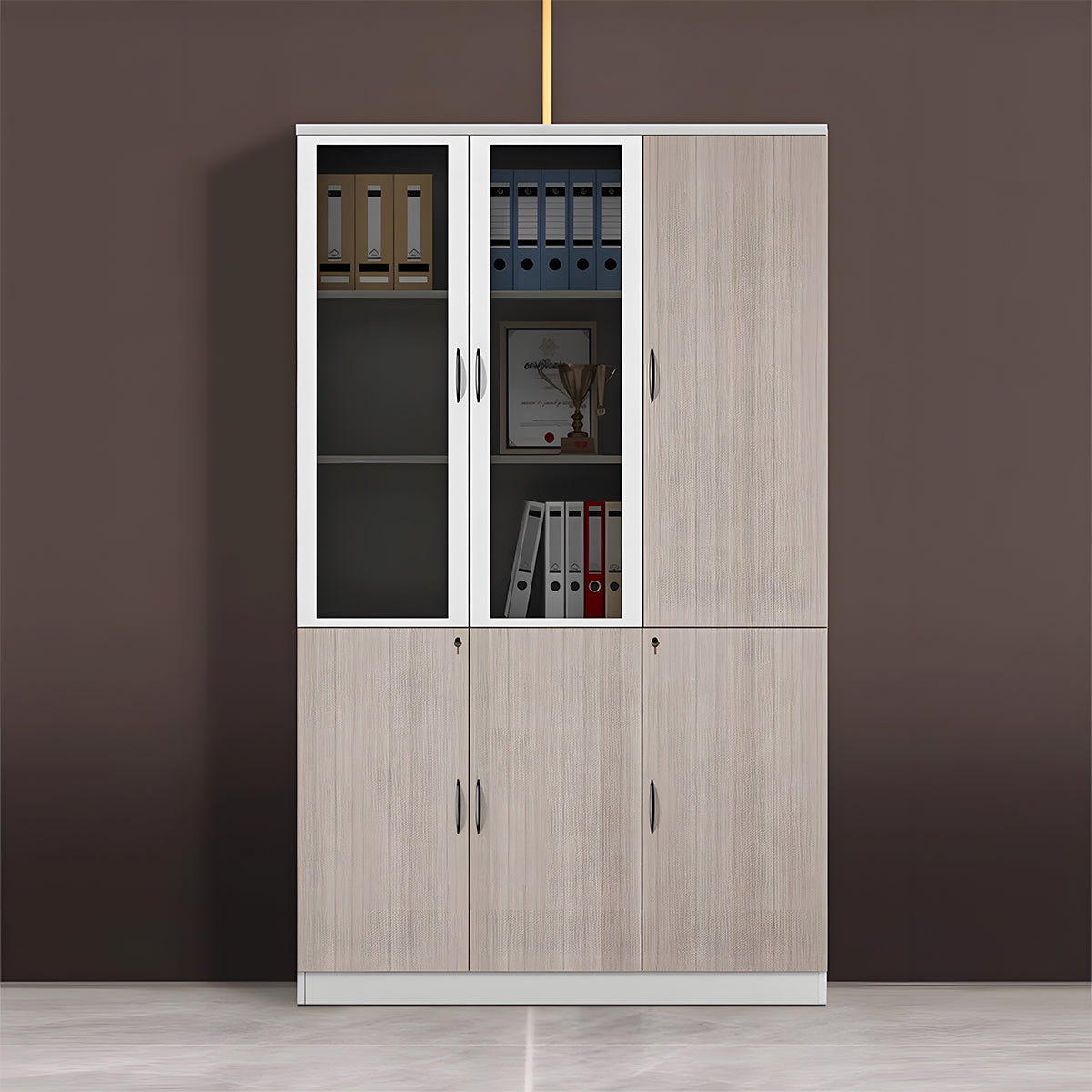 収納キャビネット キャビネット ロック付き メラミン化粧板 蝶番 シンプル 洗練された 高級感 カスタマイズ可能 MG-CWG-GH17