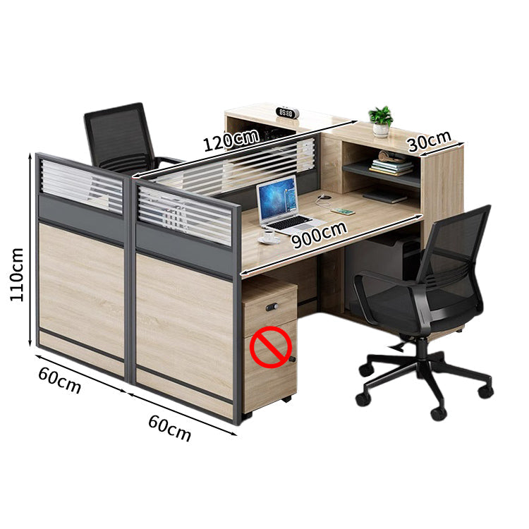 オフィスデスク ワークデスク パソコンデスク  デスク サイドキャビネット ダイヤル錠 オープン収納 機能性 エコ素材 メラミン化粧板 高品質 カスタマイズ可能 BGZ-S026 KAGUSHOP