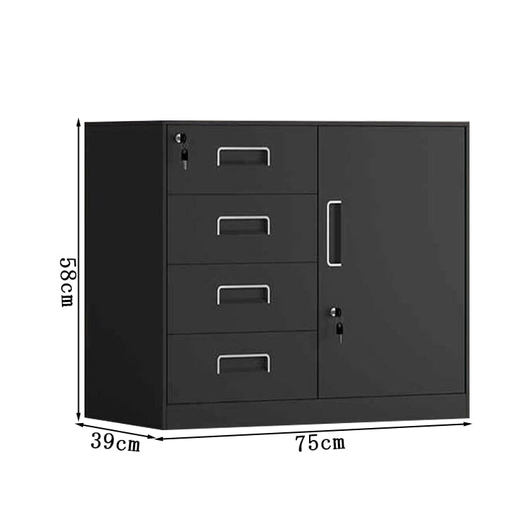 頑丈 シリンダー錠 ダイヤル錠 高耐荷重 ファイリングキャビネット スチール書庫 シンプル カスタマイズ可能 CWG-T068 TOMOKAGU