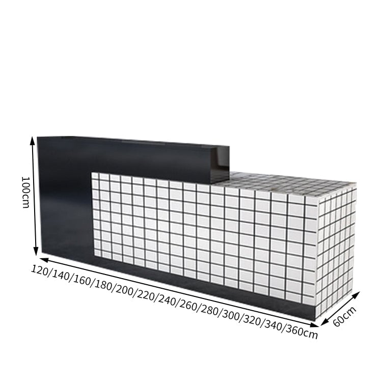 作業台 お洒落 鍵付き 荷物置き レジカウンター レジ台 引き出し付き カウンター レジ 業務用 飲食店 シンプル マーブル カスタマイズ可能 JDT-T034 tomokagu