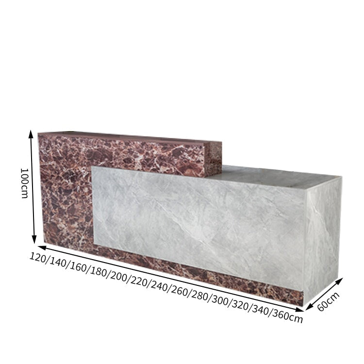 作業台 お洒落 鍵付き 荷物置き レジカウンター レジ台 引き出し付き カウンター レジ 業務用 飲食店 シンプル マーブル カスタマイズ可能 JDT-T034 tomokagu