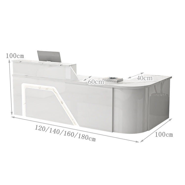 エコ板材 安全無臭 鏡面仕上げ 上部天板 分類収納 受付カウンター レジ台 カウンター おしゃれ 上質 すっきり ホワイト カスタマイズ可能 JDT-K093