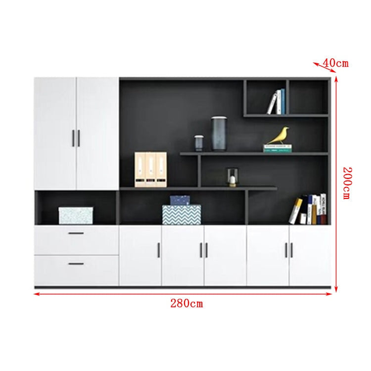 収納キャビネット キャビネット 収納 ワードローブ オープン式収納 扉付き 引き出し 取っ手 蝶番 物干し竿 機能的 使い勝手 実用 CWG-C082 chickagu