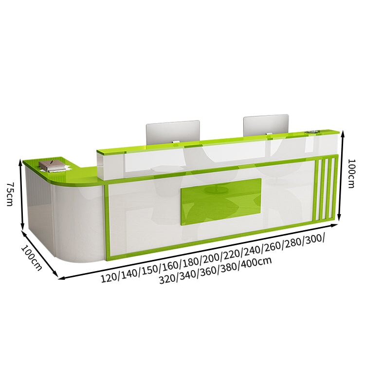 L型 焼け塗装 サイドキャビネット 配線穴付き 受付台 エントランス受付 レジカウンター カウンター モダン カスタマイズ可能 JDT-T007