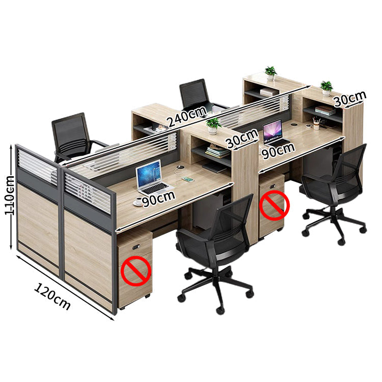 オフィスデスク ワークデスク パソコンデスク  デスク サイドキャビネット ダイヤル錠 オープン収納 機能性 エコ素材 メラミン化粧板 高品質 カスタマイズ可能 BGZ-S026 KAGUSHOP