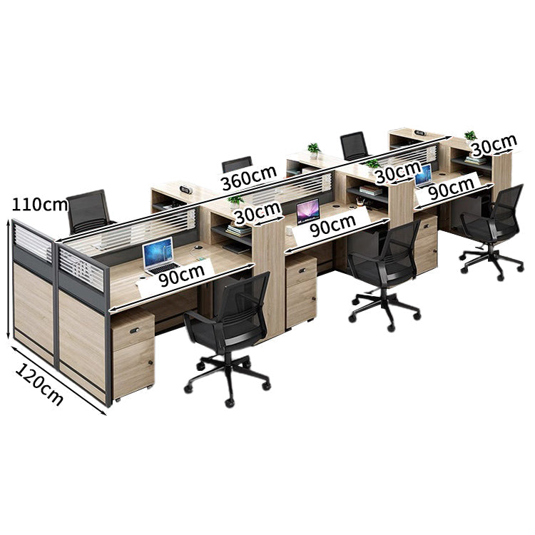オフィスデスク ワークデスク パソコンデスク  デスク サイドキャビネット ダイヤル錠 オープン収納 機能性 エコ素材 メラミン化粧板 高品質 カスタマイズ可能 BGZ-S026 KAGUSHOP