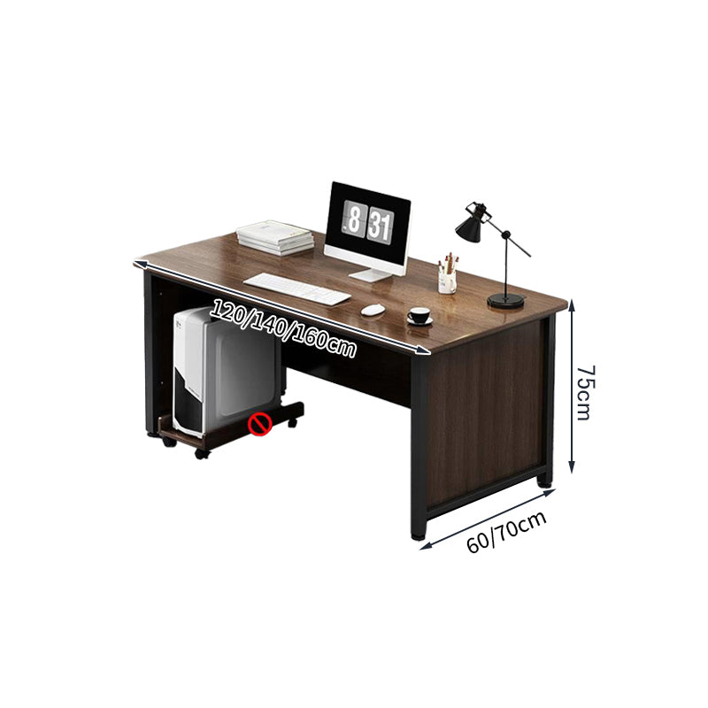 分離型 キャビネット 事務机 社長机 PCデスク 会社用 大容量 キャスター付き 幕板 配線孔 機能的 木目 LBZ-T010