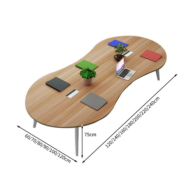 安全無臭 ミーティングテーブル 大型会議テーブル オフィスデスク ナチュラル カスタマイズ可能 HYZ-T004 tomokagu