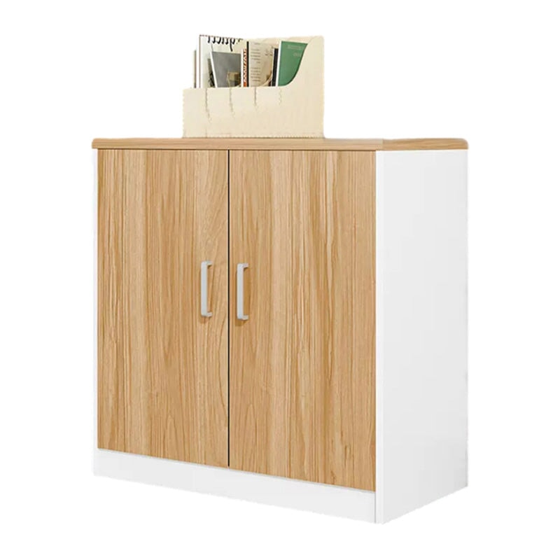 キャビネット キッチン収納 絵本棚 ファイリングキャビネット 事務所用 木目調 扉付き収納 観音開き おしゃれ ホワイト カスタマイズ可能 CWG-021 - tomokagu