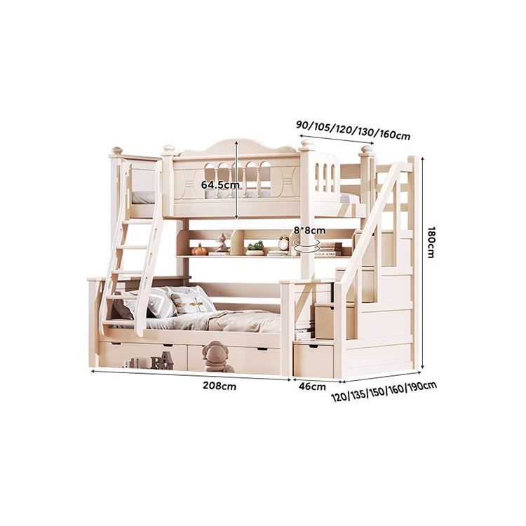 分割可能 木製フレーム 引き出し付き 収納棚 階段 二段ベッド ベッドフレーム ベッド 収納ベッド 子供用 兄弟姉妹 高い安全性 はしご シンプル オーク SCC-T012 tomokagu