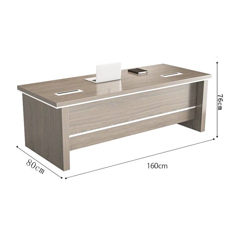 サイドワゴン付き 幕板付き 通気孔付き 引き出し付き Ⅼ字タイプ 会社用 事務所用 事務机 Ⅼ字デスク 事務デスク ウォールナット カスタマイズ可能 LBZ-T075
