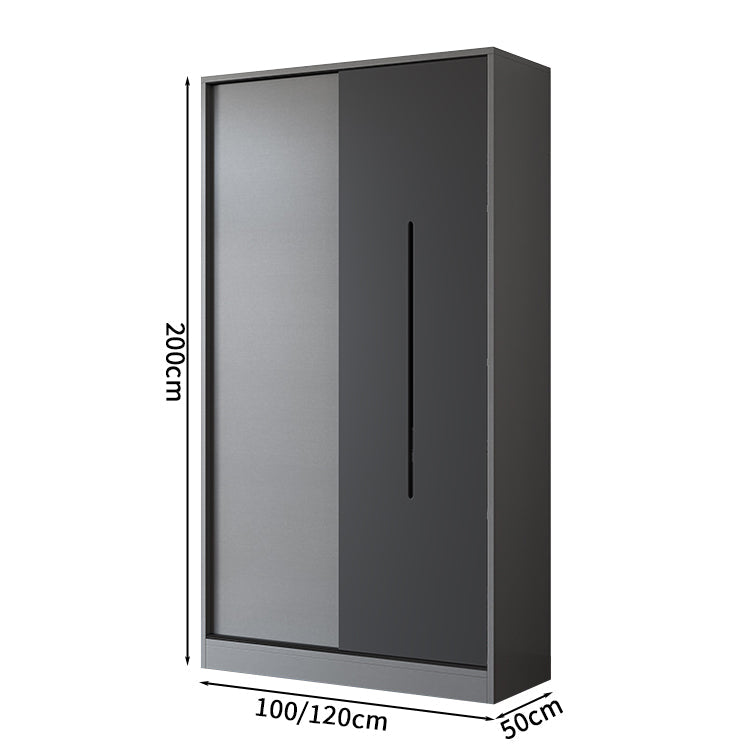 衣装室 衣類収納ユニット クローゼットキャビネット エコ板材 上置き収納 サイド収納棚 大容量  引き戸 省スペース 分類収納 クローゼット ワードローブ YG-S019