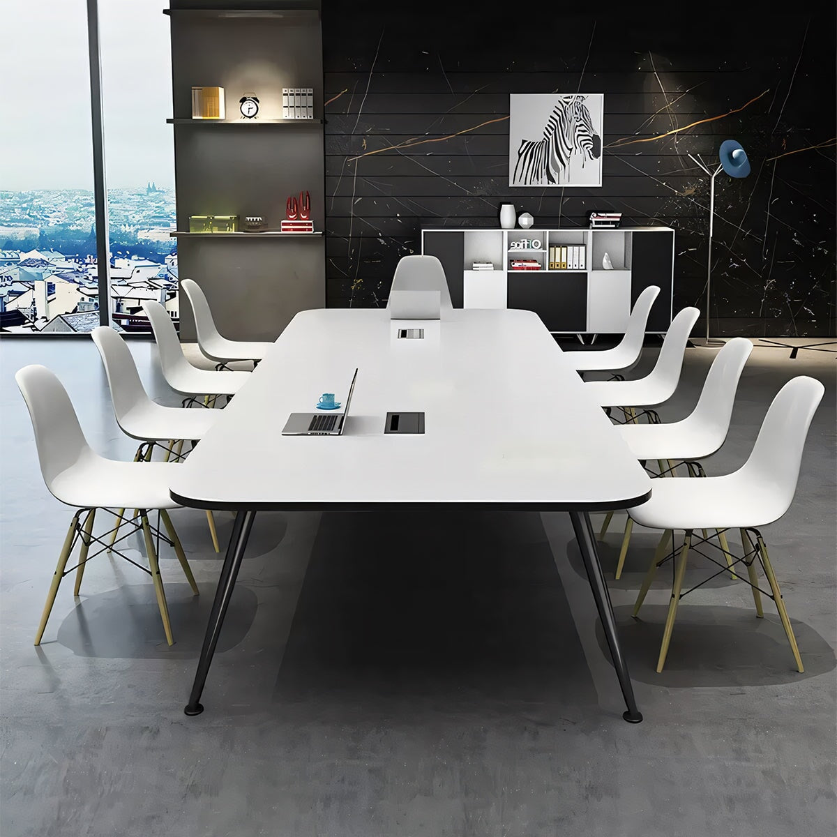 高耐荷重 会議用テーブル ミーティングテーブル おしゃれ 会議机 会議テーブル 長机 会議室 打ち合わせ ホワイト カスタマイズ可能 HYZ-T010 tomokagu