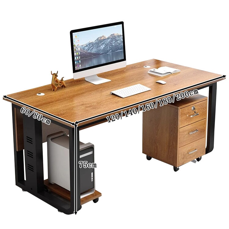 スチール脚 焼付塗装 頑丈 幕板付き エグゼクティブデスク 社長机 社長用 広々 厚板 ブラック ホワイト ウォールナット カスタマイズ可能 LBZ-T045 tomokagu