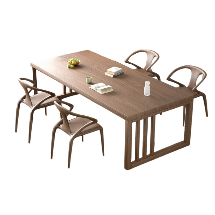 天然木材 分厚い天板 安定感抜群 優れ耐荷重性 ダイニングテーブル 食卓テーブル 木製テーブル もてなし おしゃれ ナチュラル ウォルナット カスタマイズ可能 CZ-T045 tomokagu