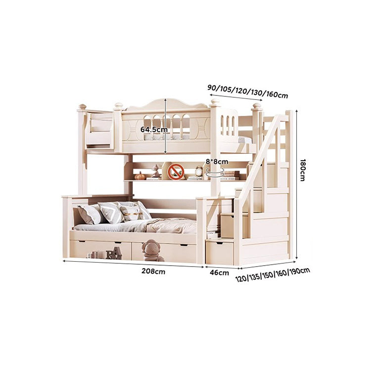 分割可能 木製フレーム 引き出し付き 収納棚 階段 二段ベッド ベッドフレーム ベッド 収納ベッド 子供用 兄弟姉妹 高い安全性 はしご シンプル オーク SCC-T012 tomokagu