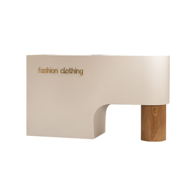 受付台 高級感 キャビネット キーボードトレー PC収納 木目調 受付カウンター レジカウンター カウンター KAGUSHOP