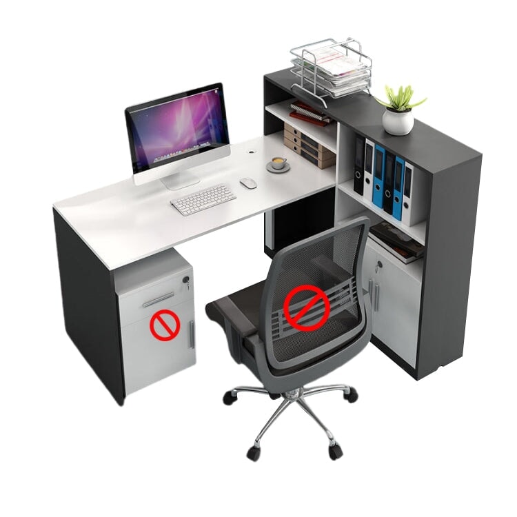 オフィスデスク サイドラック 多人数対応 サイドワゴン メラミン化粧板 シリンダー錠 錠付き 配線孔 長持ちしやすい ホワイト metamall