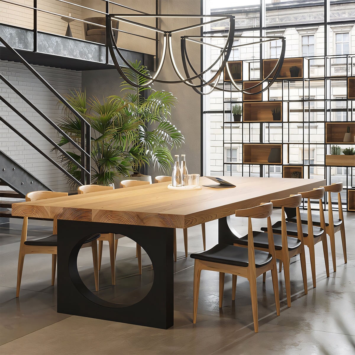 無臭 艶あり 高耐荷重 エコペンキ ミーティングテーブル 作業台 受付 会議テーブル 作業机 癒し シンプル うづくり カスタマイズ可能 HYZ-T023 tomokagu