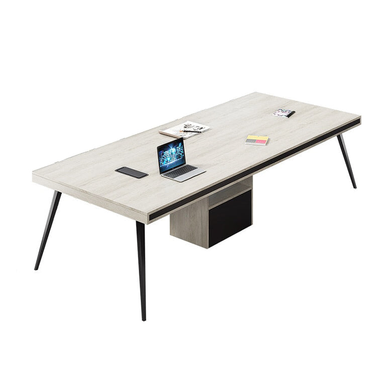 耐荷重 会議机 会議用テーブル ミーティングテーブル 長方形テーブル 大型会議テーブル オフィスデスク 長机 木目調 カスタマイズ可能 HYZ-T007 tomokagu