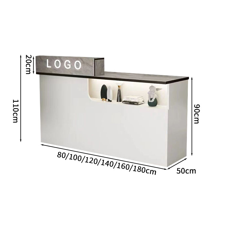 受付カウンター レジカウンター 受付台 店舗カウンター シリンダー錠付き 引き出し付き 収納機能 木製 シンプルモダン ホワイト マーブル カスタマイズ可能 JDT-S012