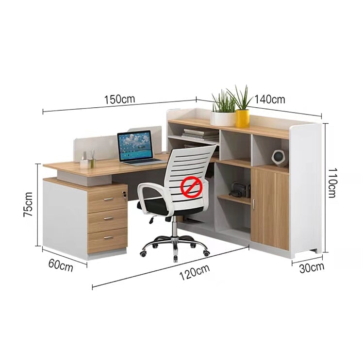 オフィスデスク ワークデスク パソコンデスク 事務用デスク 引き出し 配線孔付き トップパネル オープン収納 ナチュラル カスタマイズ可能 BGZ-173 - kaguyasu