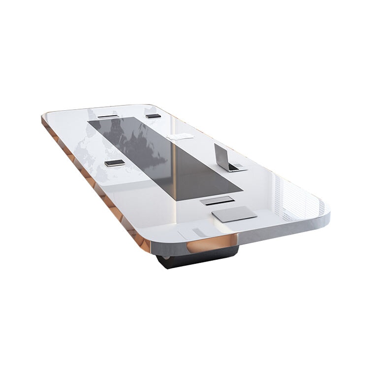 会議テーブル 会議机 会議室 ミーティングテーブル ワークデスク 事務机 長机 焼付塗装 高級感 ホワイト カスタマイズ可能 HYZ-084 - kaguyasu