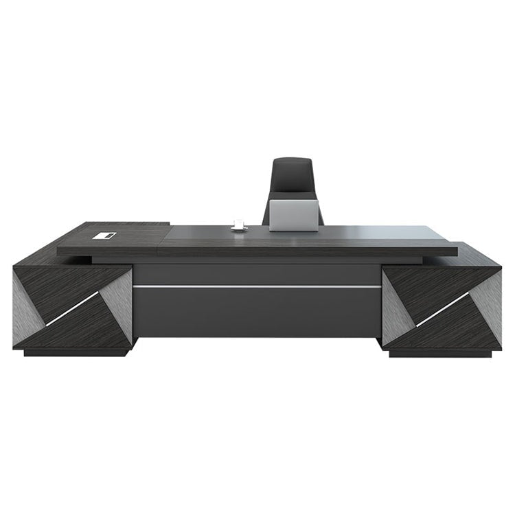 大容量収納スペース ボス オフィス デスクとチェアの組み合わせ シンプル モダン 社長 マネージャー オフィス家具 LBZ-T015 tomokagu