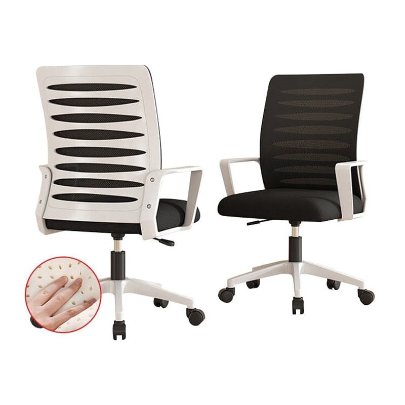 会議室用チェア ワークチェア バックパネル メッシュ生地 昇降椅子 高密度ウレタンフォーム ラテックスクッション PP樹脂 キャスター付き ブラック BGY-M011