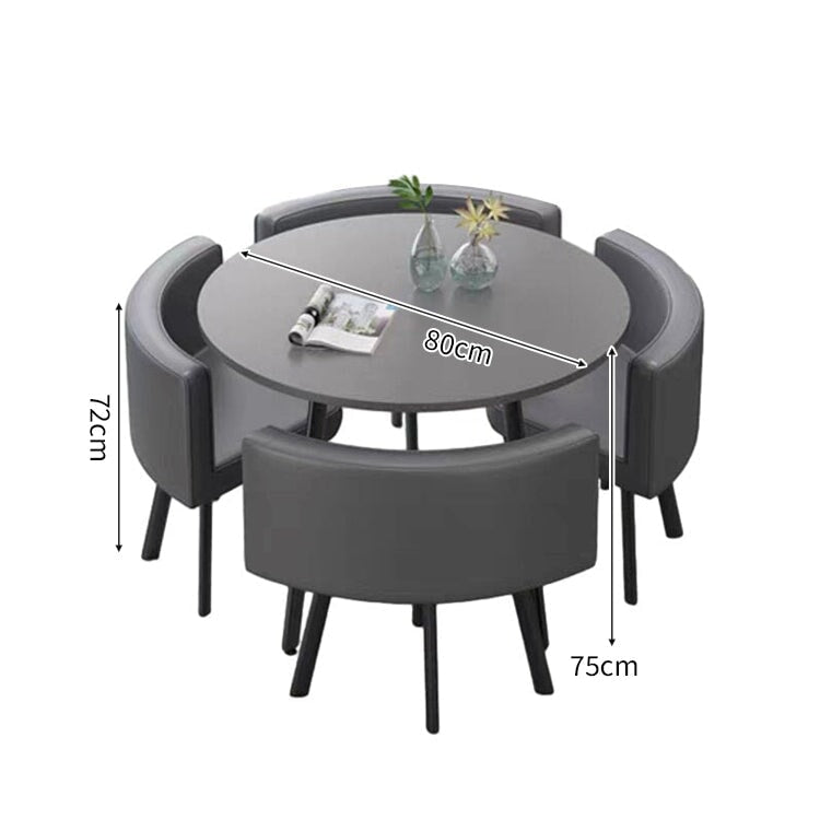 スチールフレーム 高耐荷重 安定性 R仕上げ コットンリネン 通気性 テーブル チェア セット 応接用 シンプル 簡素 カスタマイズ可能 JDZH-A408