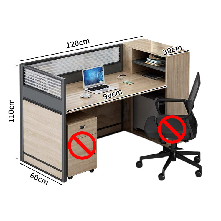 オフィスデスク ワークデスク パソコンデスク  デスク サイドキャビネット ダイヤル錠 オープン収納 機能性 エコ素材 メラミン化粧板 高品質 カスタマイズ可能 BGZ-S026 KAGUSHOP