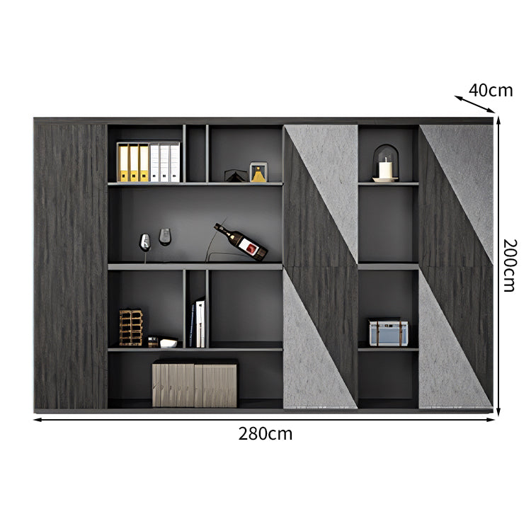 L型デスク エグゼクティブデスク 役員用デスク ワークデスク オフィスデスク サイドキャビネット オープン収納 幕板付き おしゃれ LBZ-T015