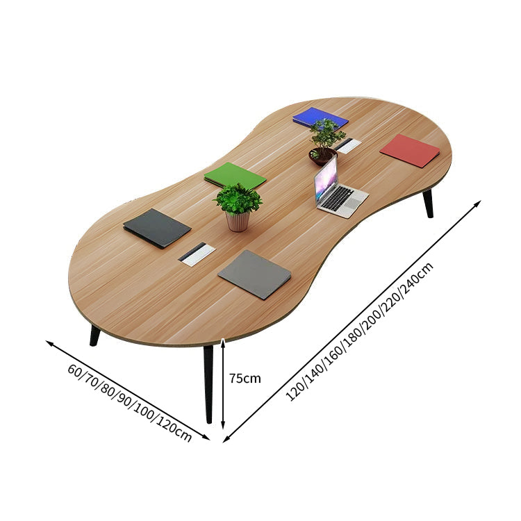 安全無臭 ミーティングテーブル 大型会議テーブル オフィスデスク ナチュラル カスタマイズ可能 HYZ-T004 tomokagu