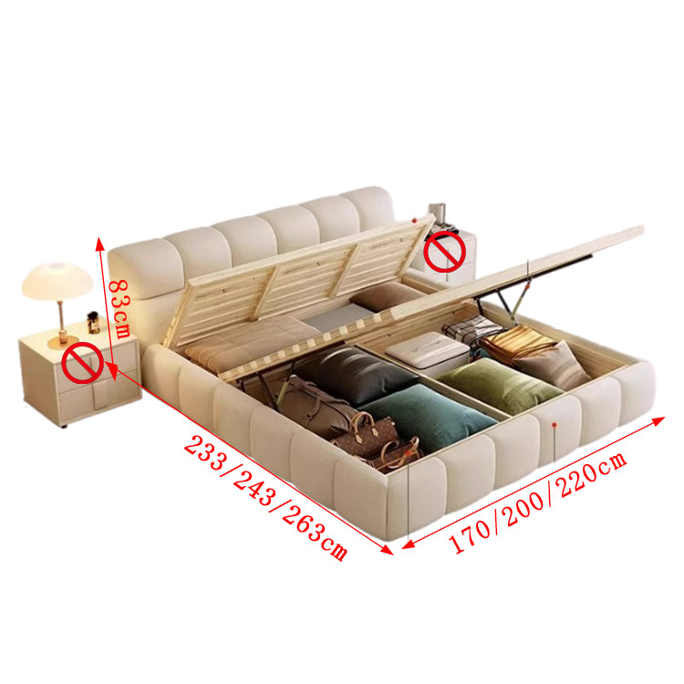 木製フレーム 天然木 すのこ 跳ね上げ式 収納力 ベッド ダブルベッド 収納ベッド ベッドフレーム 可愛い ホワイト グレー カスタマイズ可能 BED-T047 tomokagu