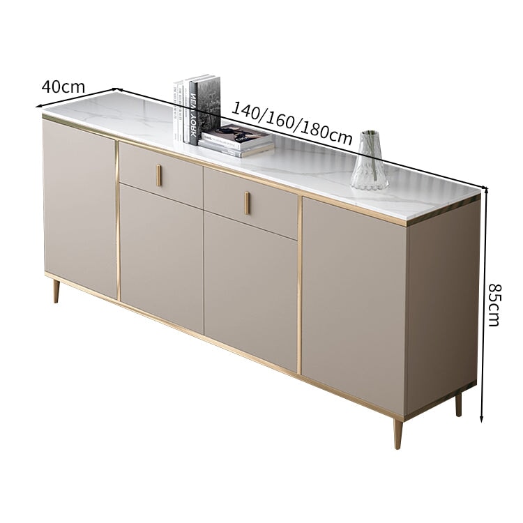 キッチンボード 食器棚 収納家具 引き出し 扉付き 分類収納 可動棚板 バイカラーデザイン セラミック メラミン化粧板 プッシュオープン扉 SNG-C039