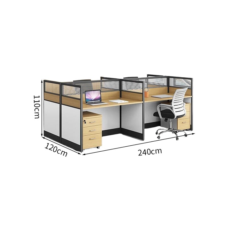 デスク オフィスデスク ワークデスク キャビネット付き シリンダー錠付き 木目調 配線穴付き 組み合わせ自由 シンプル ホワイト ウォールナット BGZ-K-006   kaguyasu
