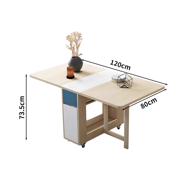 エコ素材 広い天板 収納スペース付き 木目調 折り畳みテーブル キャビネット テーブル グレー ホワイト CZ-T002 tomokagu