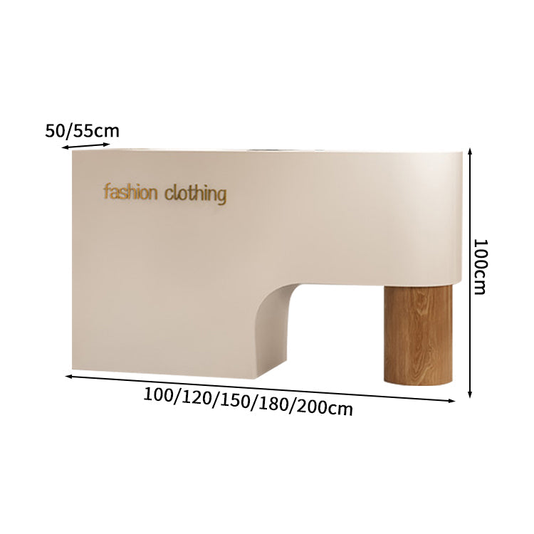 受付台 高級感 キャビネット キーボードトレー PC収納 木目調 受付カウンター レジカウンター カウンター JDT-S047