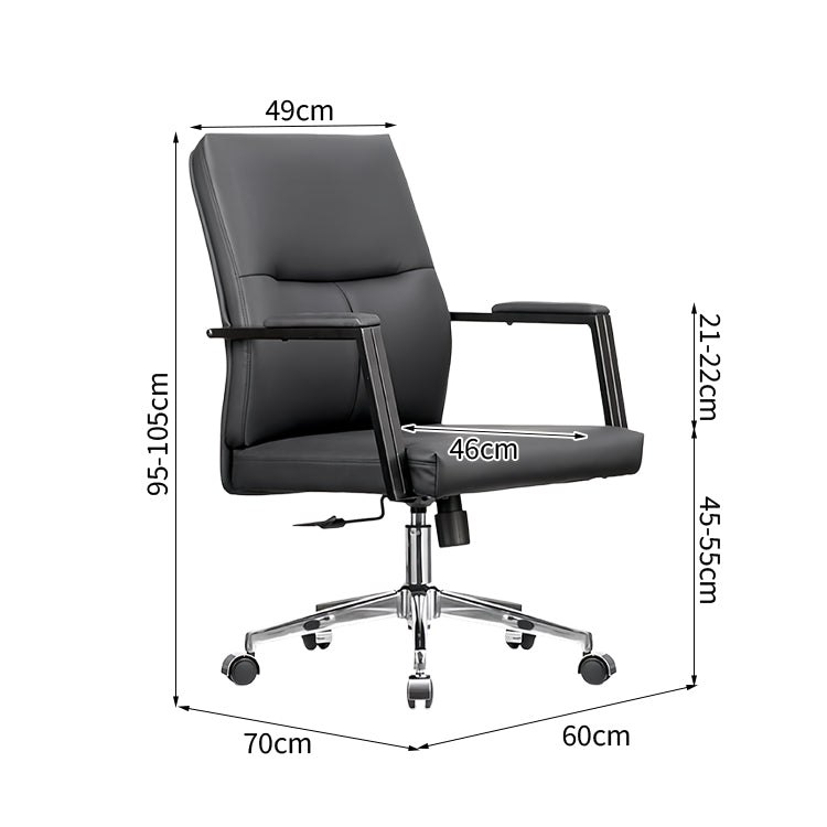 事務所椅子 作業用チェア シンプルチェア カーボンスチール オフィスチェア アジャスト 回転機能 昇降椅子 耐荷重 ブラック BGY-T132