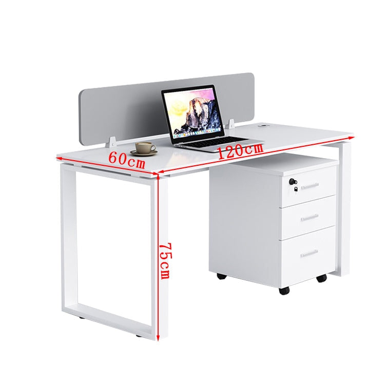 在宅ワーク トップパネル付き サイドワゴン付き 鍵付き ロの字脚 配線孔あり 事務机 ワークデスク オフィスデスク 長方形タイプ 事務所用 会社用 カスタマイズ可能 BGZ-T058 tomokagu