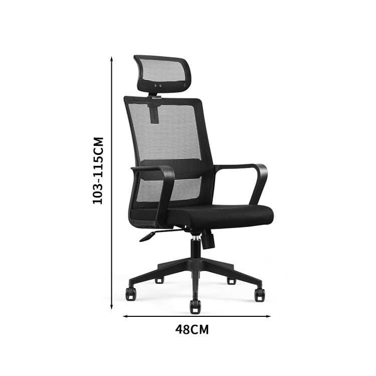 メッシュ生地 ハイバック PU製キャスター付き 腰痛 オフィスチェア オフィスチェアー パソコンチェア ワークチェア PCチェア コンパクト カスタマイズ可能 BGY-T006 TOMOKAGU